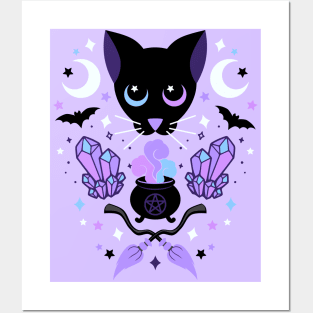 Witchy Kitty Posters and Art